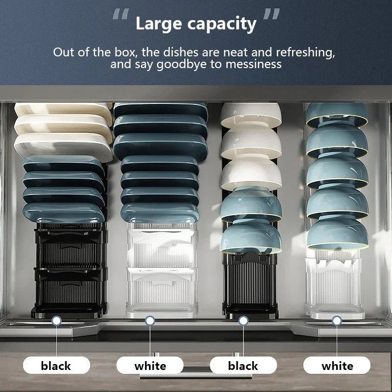 Cabinet Dish Storage Rack Drawer