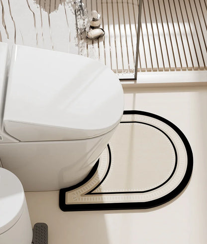 Bathroom floor mat three sets of absorbent