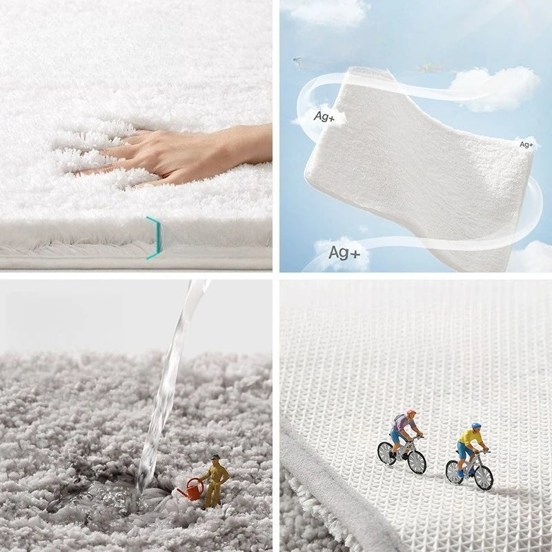 Bathroom absorbent carpet floor mat