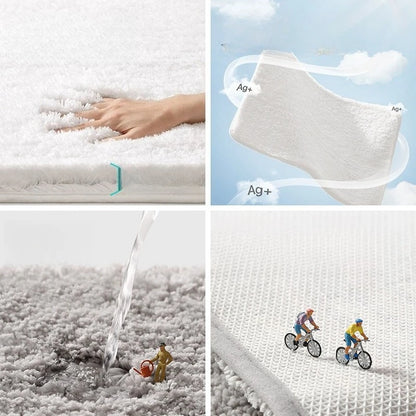 Bathroom absorbent carpet floor mat