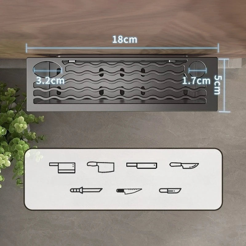 Kitchen Storage Rack Carbon Steel & Plastic