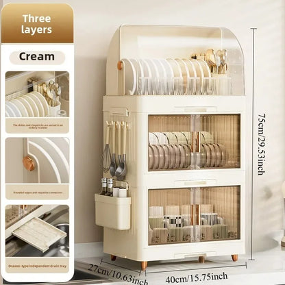 Kitchen Bowl Rack, Tableware Storage Box