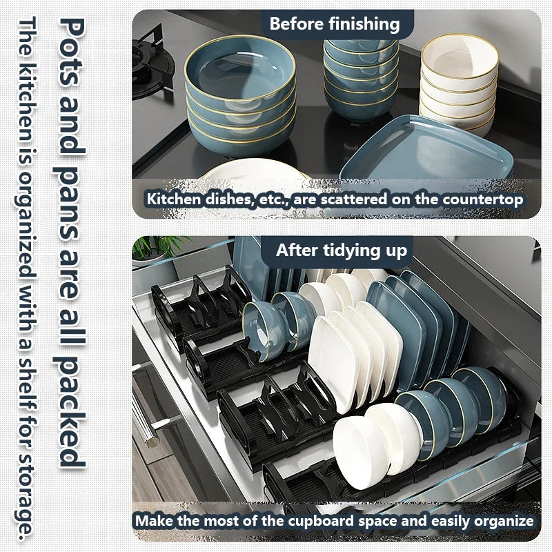 Cabinet Dish Storage Rack Drawer