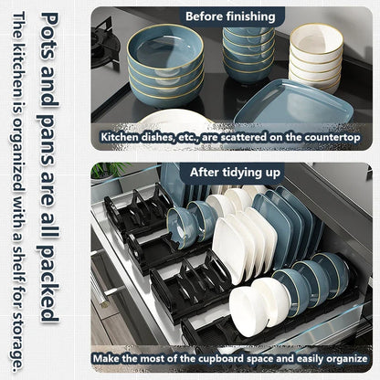 Cabinet Dish Storage Rack Drawer