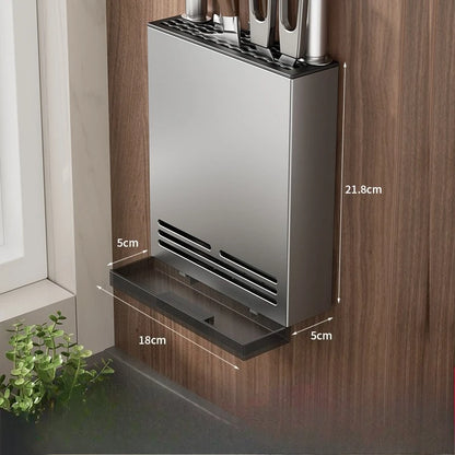 Kitchen Storage Rack Carbon Steel & Plastic