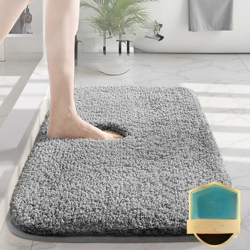 Bathroom absorbent carpet floor mat