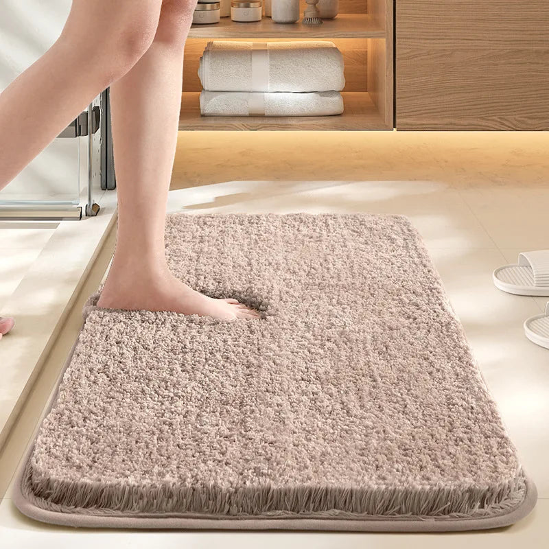 Bathroom absorbent carpet floor mat
