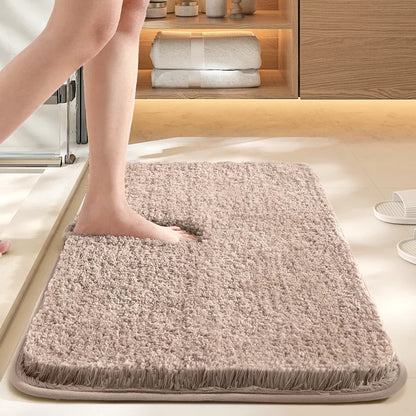 Bathroom absorbent carpet floor mat