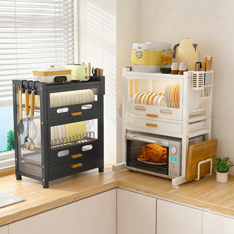 Kitchen Microwave Storage Rack
