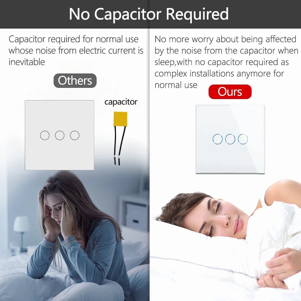 Bingoelec White Light Touch Switch