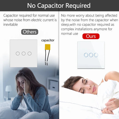 Bingoelec White Light Touch Switch