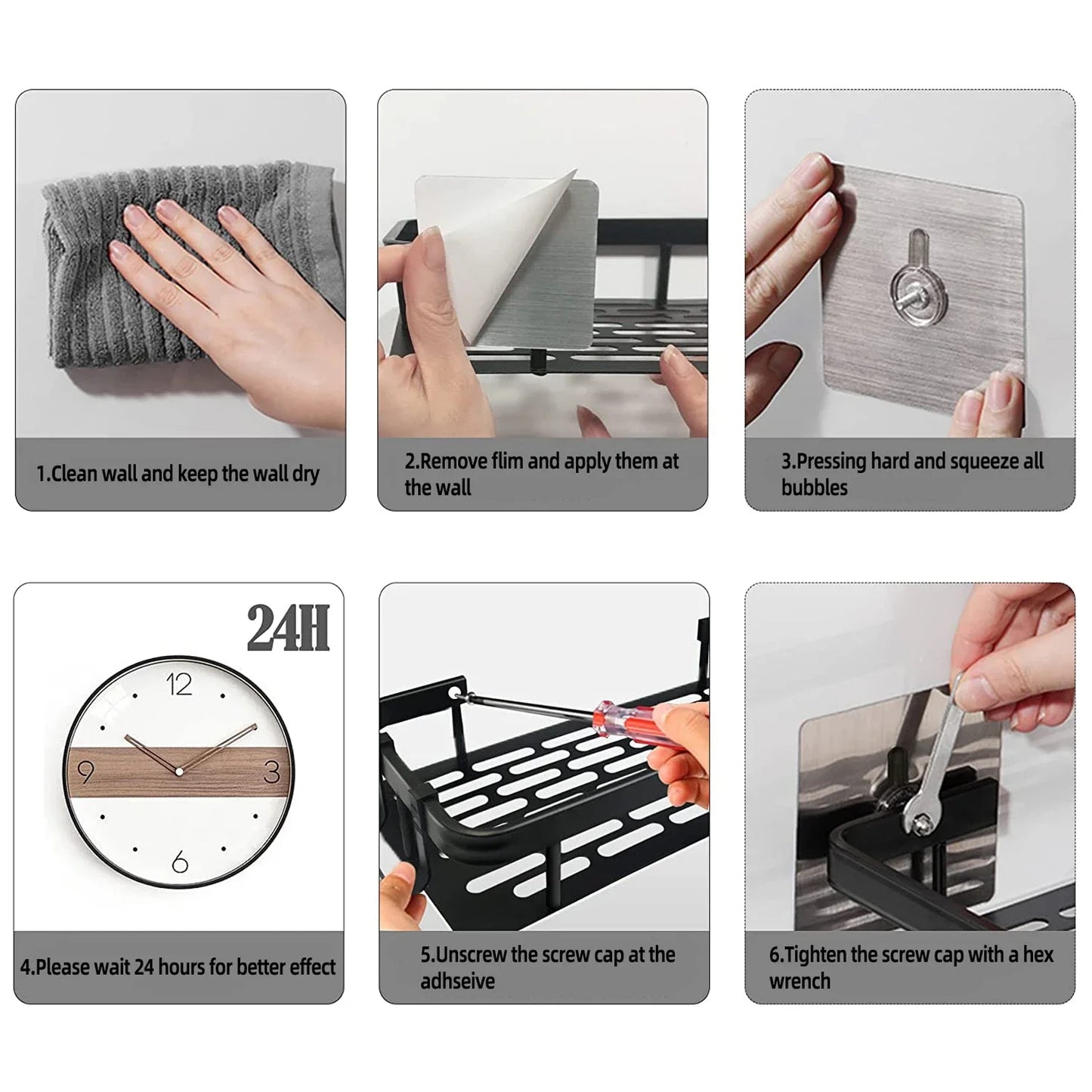 Bathroom Storage Rack No Drill