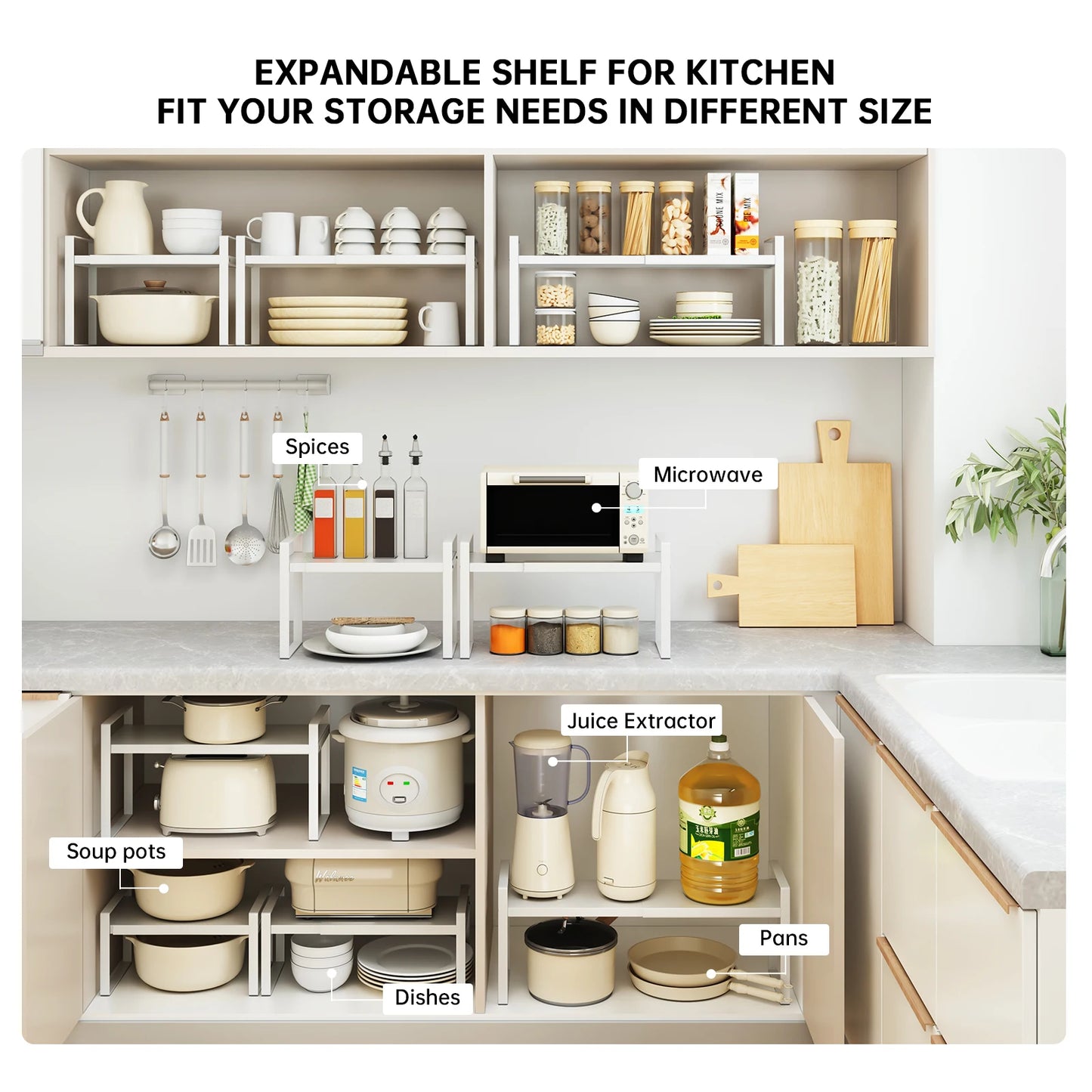 Kitchen Storage Rack under the Sink,