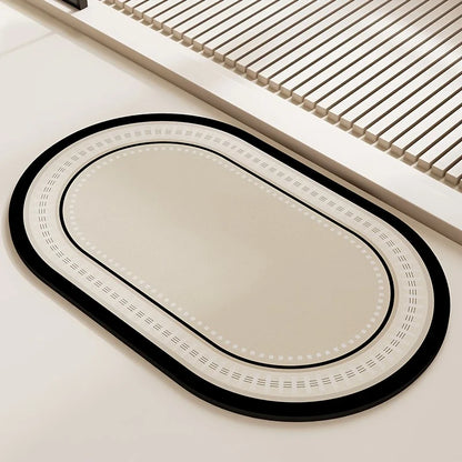 Bathroom floor mat three sets of absorbent