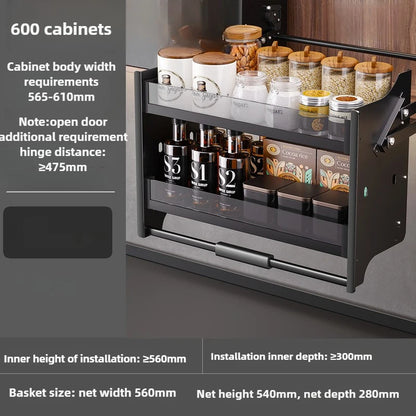 Kitchen Lifting Basket Cabinet Up and Down