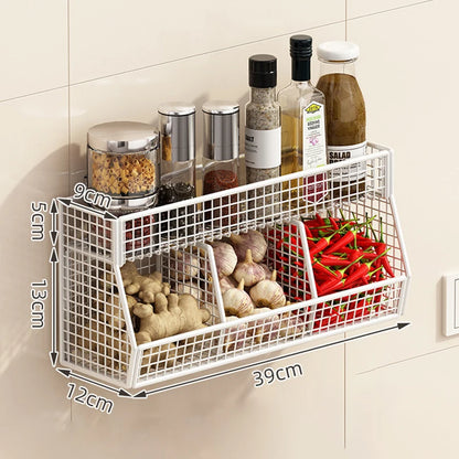 Kitchen Storage Rack with Three Compartments
