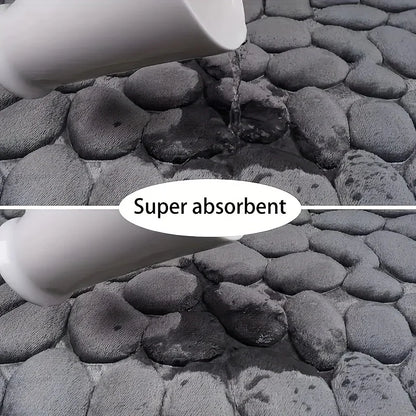 Washroom toilet foot mat U-shaped