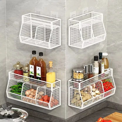 Kitchen Storage Rack with Three Compartments