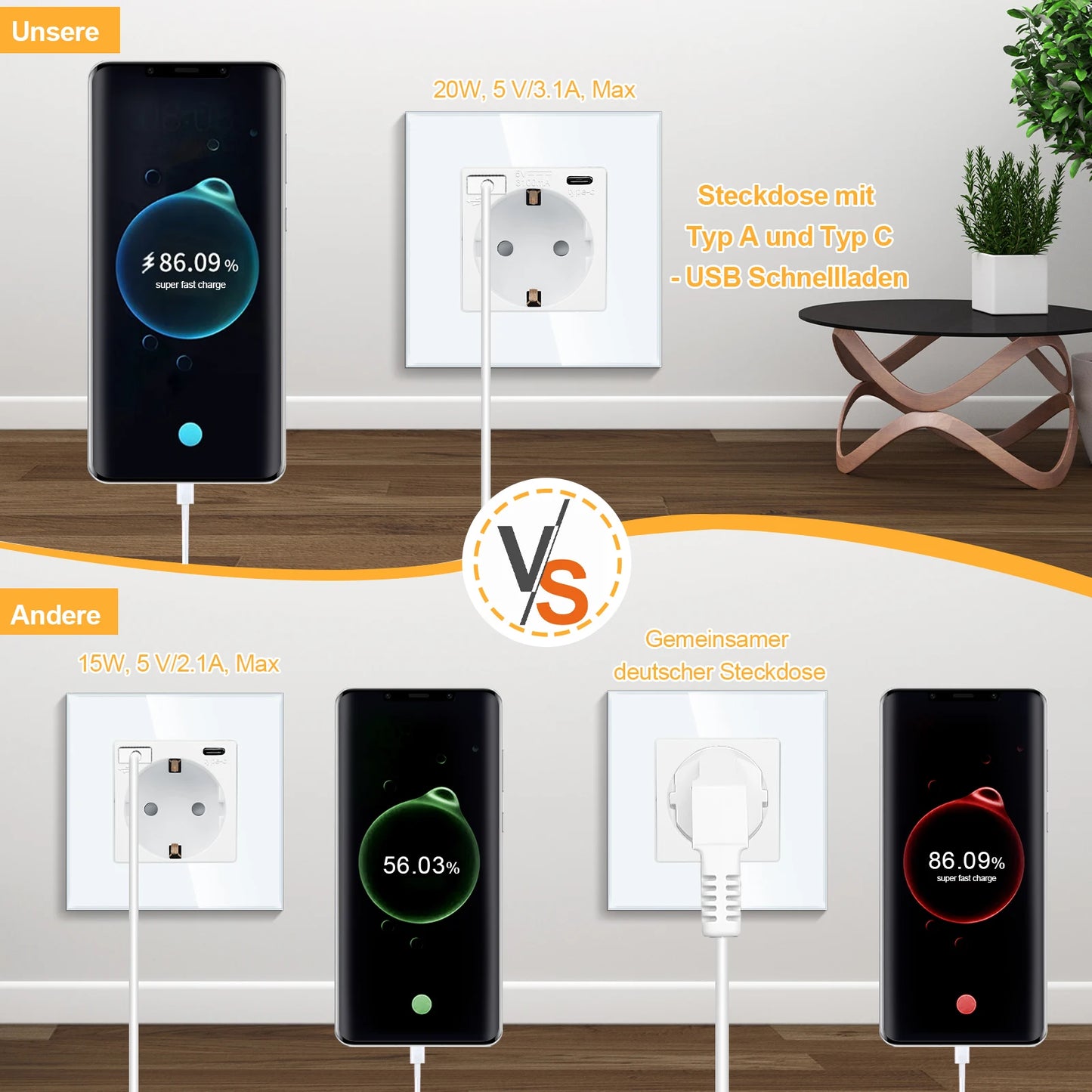 Bingoelec White Light Touch Switch