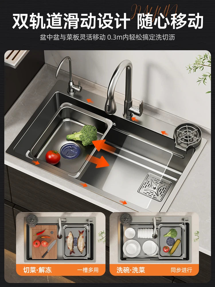 Kitchen Vegetable Basin, Large Sink,