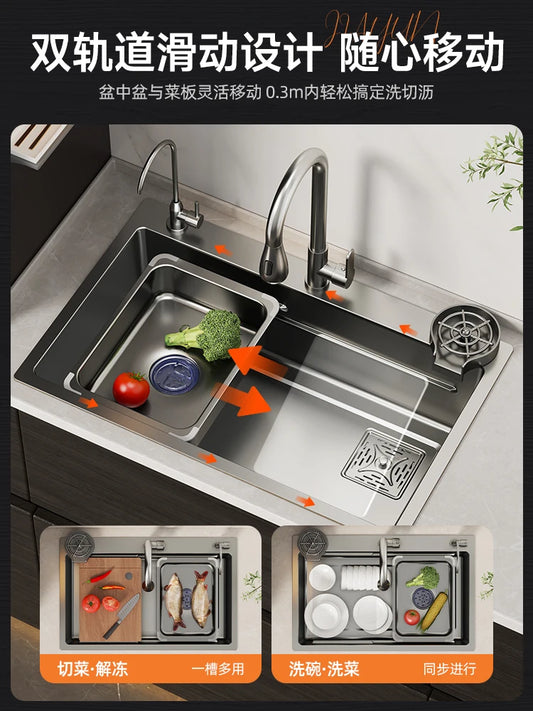 Kitchen Vegetable Basin, Large Sink,