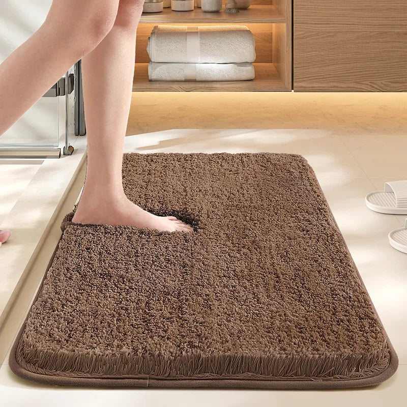 Bathroom absorbent carpet floor mat