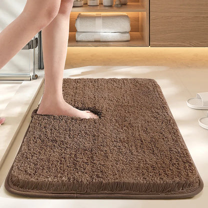 Bathroom absorbent carpet floor mat