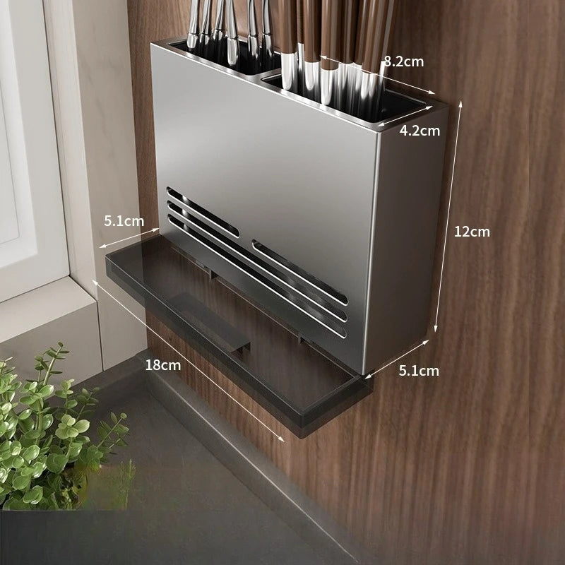 Kitchen Storage Rack Carbon Steel & Plastic