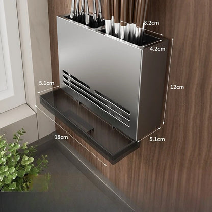 Kitchen Storage Rack Carbon Steel & Plastic