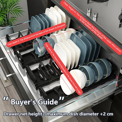 Cabinet Dish Storage Rack Drawer