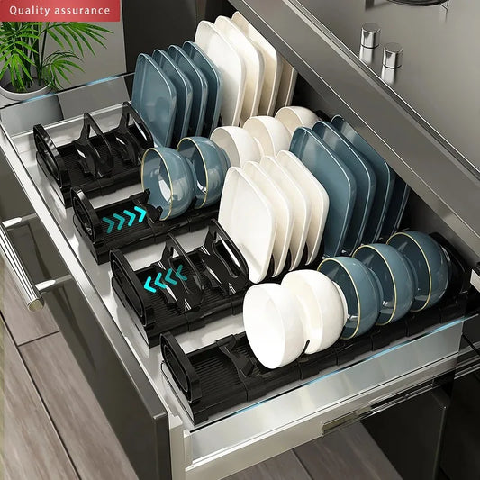 Cabinet Dish Storage Rack Drawer
